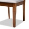 Baxton Studio Verner Modern and Contemporary Grey Fabric and Walnut Brown Finished Wood 7-Piece Dining Set 174-10541-10520-Zoro - alternate 2